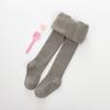 Medias para Bebé Otoño e Invierno Color Sólido Algodón Pantimedias Infantiles Transpirables Patrón Pequeño Retorcido Leotardos Venta al por Mayor