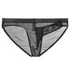 Junyou Cueca Masculina de Gaze Transparente Tromba de Elefante Ultrafina Tipo Bullet Separada Conjunto JJ Cueca Aberta Sexy para Homens
