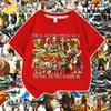 Edición Americana Dorada del Clásico de las Montañas y los Mares Tungtungsahur Tongtongge Hombre de Palo de Madera Camiseta de Manga Corta para Niño Ropa Casual