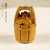 Sándalo creativo preferido sándalo de madera hecho a mano riqueza rodando un cubo de oro accesorios accesorios de artesanía de madera