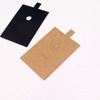 Lote 6x 10cm tarjeta de anillo de papel Kraft en blanco beige cartón para empaque de joyería 100 logo estampado en caliente