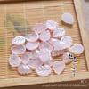 11*14 Dongling Jade Branco Jade melancia Cristal pequenas folhas DIY flor de jade brincos acessórios de joias