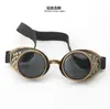 Óculos de Sol Máscara para Olhos Steampunk Europeus e Americanos Transfronteiriços Óculos Retrô Óculos para Festa de Halloween Redondos Personalizados Fábrica