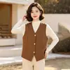 Elegante chaleco de traje para mujer, chaqueta casual de moda, chaleco sin mangas de primavera y otoño, chaleco interior para mujer