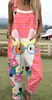 Pantalones de tirantes casuales de verano con estampado floral digital 3D para mujer, transfronterizos de Amazon Europa y América