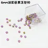 Botones de Gelatina de 6 mm Botones Coloridos Mini con Borde de Cobre Ropa para Muñecas BJD Muñecas Ob11 Accesorios Hechos a Mano para Manualidades DIY