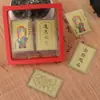 Cada Examen Será Exitoso con la Tarjeta Portátil de los Cinco Grandes Budas del Monte Tai, la Tarjeta de Oración del Bodhisattva Manjushri y la Tarjeta Laminada del Templo de Confucio para el Éxito en los Exámenes