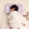 Travesseiro de Bebê Lavável, Travesseiro de Proteção para Pescoço e Coluna, Travesseiro Modelador para Bebês de Creche, Núcleo de Silicone, Travesseiro Infantil, Travesseiro Absorvente de Umidade