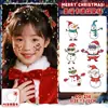 Pegatinas de Tatuajes Coloridas Navideñas para Niños, Pegatinas Lindas para la Cara, Aspecto de Alta Calidad, No Tóxicas, Fáciles de Limpiar, Pegatinas de Dibujos Animados de Alta Gama con Atmósfera