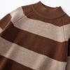 Otoño e Invierno Ropa de Punto para Niños Estilo Coreano Primavera Cárdigans Rayados Ropa para Niños Niños y Niñas Ropa de Punto Color Puro Nuevos Tops Modernos