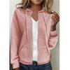 Ropa de Mujer Transfronteriza Europea y Americana Estación Independiente de Amazon Aliexpress Sudadera con Capucha y Cremallera Chaqueta