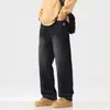 Ropa para Hombre Fengshe / Jeans Pesados para Hombre Primavera 2026 Pierna Recta Estilo Americano Moda Tendencia Jeans Versátiles