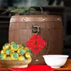 Directo de fábrica Yunnan Pu 'er pastel de té doble pastel viejo añejo clase vieja hoja de capítulo crudo Pu maduro Pu té caja de regalo regalos
