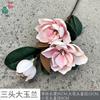 Tres grandes orquídeas de mano EVA de magnolia transfronterizas, comercio exterior al por mayor, flores falsas, tema de actividad, escena, diseño de flores de seda