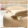 Lençol de Cama Escovado de Algodão Puro Classe A Peça Única Inverno Acolchoado Protetor de Colchão 100% Algodão Conjunto Completo Conjunto de Três Peças