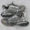 Tênis Dad Shoes Paris 3XL Versão Executiva Retrô Desgastado Décima Geração Par Casal Aumenta Altura Solado Grosso Tênis Casual