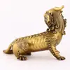 Montura de Bronce del Bodhisattva Jizo Bestia Divina Qilin Bestia Propicia Mascota Artesanía de Cobre y Bronce Adorno Qilin
