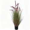Bonsái de césped artificial para perro transfronterizo, césped de cebolla, planta grande, decoración de suelo para escaparate, planta verde en maceta, planta verde artificial