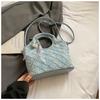 Bolso Pequeño de Moda Popular Transfronterizo para Mujer, Bolso Cruzado Versátil de Verano Nueva Moda 2026, Bolso Cubo Acolchado Estilo Coreano
