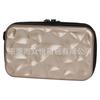 Bolsa de cosméticos simples de cor sólida para atacado, bolsa de mão pequena e fresca, bolsa de armazenamento com aba de PVC, bolsa de lichia