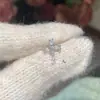 Brincos de Luxo e Requintados para Mulheres, Brincos em Forma de Gota d'Água Cravejados de Diamantes com Cruz para Mulheres