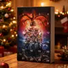 Caixa de Presente Calendário de Contagem Regressiva de Natal Temática Stranger Things Transfronteiriça Pingente de Acrílico Stranger Things