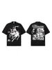 Neymar NEYMAR Estrella de Fútbol Retro Americano Lavado Peso Pesado Desgastado Manga Corta Camiseta Transfronteriza Hombres y Mujeres Media Manga Tendencia