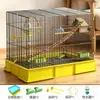 Jaula para pájaros, jaula para loros, jaula grande para el hogar para cotorras, periquitos, canarios, jaula para pájaros pequeños, jaula para palomas, villa para pájaros de pollo rutin