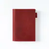 Funda para cuaderno de página fija de piel de vaca de primera capa en stock A5/A6, funda protectora para libro nuevo, cuaderno, bloc de notas