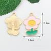 Fabricante de Accesorios de Joyería de Estilo Floral, Venta al por Mayor de Joyería DIY Hecha a Mano de Aleación, Accesorios de Joyería DIY con Goteo de Aceite Transfronterizo