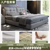 Cama tapizada, cama de madera maciza de lujo ligero, cama matrimonial, cama individual para viviendas de alquiler, dormitorio principal de alta gama para uso doméstico, cama matrimonial grande