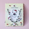 Genuine Cartoon Sanrio Beaded Pulseira Chaveiro Bolsa Pingente Casal Bolsa Pingente Pequeno Presente