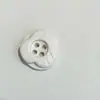 Botões de Resina de Quatro Furos com Bordas Onduladas em Formato de Pétala, Disponíveis em Várias Cores, Acessórios para Roupas, Componentes para Joias Artesanais DIY
