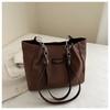 Bolso de gran capacidad para mujer, novedad de 2024, bolso de hombro de PU suave a la moda, bolso de mano elegante y combinable, bolso de viaje para mujer.