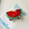 Pinza para Coche, Divertido Clip de Pelo de Fruta de Dibujos Animados para Coche, Pinza de Acetato de Gama Alta, Linda Pinza de Tiburón para Niña
