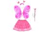 Alas de mariposa luminosas para niña pequeña, fantásticos accesorios de hada para niños, disfraz de hada de las flores, varita mágica de hada de princesa