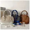 Bolsa Feminina Estilo Novo Clássico Retrô Transfronteiriça 2025 Versátil Multicor Padrão Crocodilo Bolsa de Mão Moda Bolsa Concha
