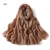 Feminino outono e inverno algodão e linho acolchoado macio monocromático barba curta fio slub cachecol longo cachecol xale slub cachecol de algodão 150G