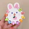 Mini clipe infantil bonito dos desenhos animados princesa hairpin menina quebrado grampo de cabelo doce cor acessórios para o cabelo do bebê