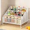 Estante de almacenamiento multifuncional para cocina, estante para botellas de aceite, sal, salsa y vinagre, caja de almacenamiento multicapa, organizador de especias para encimera