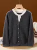 Nuevo Suéter de Punto de Lana Pura con Cuello Redondo de Manga Larga Bloque de Color Falso Dos Piezas para Niños Ropa para Niños Otoño/Invierno 2026