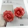 Simulación Mini Esquina Cabezas de Flores de Rosa DIY Tela de Seda Rosa Cabeza de Flor Falsa Adorno para el Cabello Horquilla Material de Flor Hogar Fotografía Pequeños Adornos
