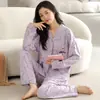 Atacado de Pijamas para Mulheres, Lançamento Primavera e Outono 2025, Roupa de Casa de Manga Longa, Conjuntos Outono e Inverno, Transmissão ao Vivo para Microempreendedores