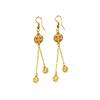 Pendientes de doble felicidad retro estilo chino doble felicidad Fu gancho para la oreja pendientes largos elegantes con borla joyería para la oreja entrega de una sola pieza