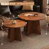 Mesa de centro para sala de estar, mesa de té para uso doméstico 2026, estilo minimalista, mesita auxiliar pequeña de alta gama para sofá, mesa redonda pequeña, mesa de té para balcón, mesa pequeña