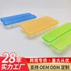 Bandeja de Gelo Doméstica Congelador Rápido Molde de Congelamento de Cubos de Gelo de Plástico com Tampa Máquina de Gelo Caixa de Gelo Quadrada Armazenamento para Geladeira Atacado