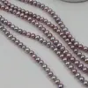 Suministro Directo de Fábrica Perla de Agua Dulce Redonda Huevo Perla Pulido Fuerte Sin Semilla Pulsera Collar Producto Semi-terminado Accesorios de Joyería DIY
