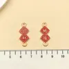 2025 Año Nuevo Aleación Rojo Linterna de la Fortuna Petardo Cuentas Hecho a Mano DIY Pareado de Doble Cara Accesorios Auspiciosos Colgante