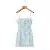 Saia Tomara-que-caia Doce com Estampa de Renda Estilo Francês Europeu e Americano Você Vestido de Verão Feminino Novo Puro Desejo Slim Fit Saia Lápis