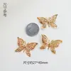 Base de leque redonda peças de flor DIY estilo antigo superfície de leque de seda decoração grampos de cabelo borboletas de metal materiais artesanais acessórios